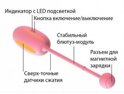 MAGIC KEGEL COACH Тренажер Кегеля розовый - фото 17952