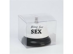 Звонок настольный "Ring for SEX" 7,5х7,5х6см - фото 18611