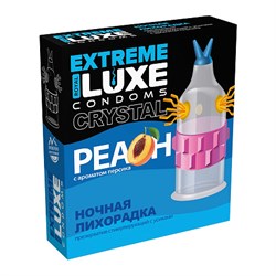 Презервативы с усиками Luxe EXTREME Ночная Лихорадка с ароматом персика, 1 шт - фото 19346