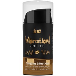 Жидкий интимный гель с эффектом вибрации и вкусом кофе Intt Vibration Coffee, 15 мл - фото 21938