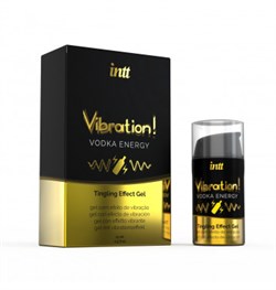 Жидкий интимный гель с эффектом вибрации и вкусом коктейля Intt Vibration Vodka Energy, 15 мл - фото 21964