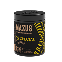 Презервативы MAXUS Special №12 с железным кейсом, точечно-ребристые X-Edition, 12 шт - фото 22708