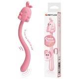 Пальчиковый гнущийся вибратор Cute Bunny Pretty Love, розовый, BW-500033 - фото 23212