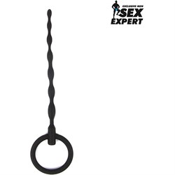 Тонкий уретральный зонд Sex Expert с ограничительным кольцом, sem-55134 - фото 24533