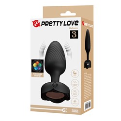 Анальный вибростимулятор с подсветкой Osborn Pretty Love BI-040183 - фото 24565