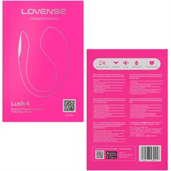Виброяйцо Lovense Lush 4 с дистанционным управлением, розовый, в наличии только во Владивостоке - фото 24692