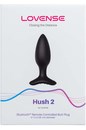 Анальная втулка Lovense Hush 2 (S), черная, 3,8 см, в наличии только во Владивостоке - фото 24718