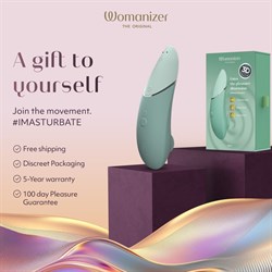Бесконтактный клиторальный стимулятор Womanizer Next, мятный - фото 24727