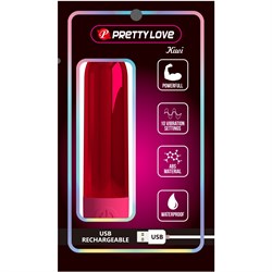 Вибропуля Pretty Love Kiwi, красная - фото 24829