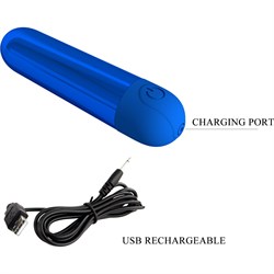 Вибропуля Pretty Love Kiwi, синяя - фото 24835