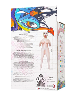 Кукла надувная Dolls-X Lilit, блондинка, с тремя отверстиями, рост 150 см - фото 24852