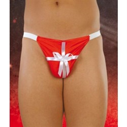 Стринги мужские Подарок, SoftLine, красные, S/L - фото 24864