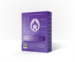 Парный вибромассажер SVibe Snail GIZI Duo, лиловый - фото 25078