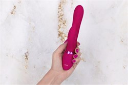 Вибромассажер-кролик Vive Aimi c 3-мя моторами, розовый - фото 25120