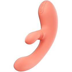 Инновационный вибратор кролик Amovibe Vibella, цвет коралловый, AMO-V-008 - фото 25421