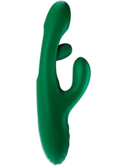 Инновационный вибратор кролик Amovibe Zenora, цвет зеленый, AMO-V-006 - фото 25434