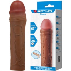 Увеличивающая насадка на пенис «Pretty Love Chane», цвет телесный, Baile BI-026254-1 - фото 25455
