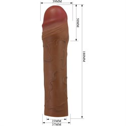 Увеличивающая насадка на пенис «Pretty Love Chane», цвет телесный, Baile BI-026254-1 - фото 25461