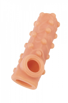 Насадка KOKOS реалистичная NUDE SLEEVE,  с открытым верхом, 10 см, NS 003-S - фото 25516