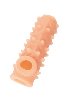 Насадка KOKOS реалистичная с дополнительной стимуляцией, TPE,  с открытым верхом, 10 см, NS 006-S - фото 25528