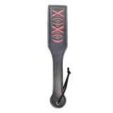 Шлепалка из ПВХ черная с надписью "XOXO"
