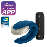 Вибратор для двоих "Satisfyer Double Love Connect App"