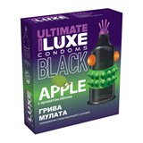 Презервативы с усиками Luxe BLACK ULTIMATE Грива Мулата с ароматом яблока, 1 шт