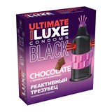 Презервативы с усиками Luxe BLACK ULTIMATE Реактивный Трезубец с ароматом шоколада, 1 шт