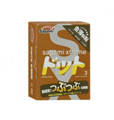 *Sagami Xtreme Dots Type 3 шт. Презервативы с точечной текстурой, латекс