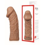 Насадка KOKOS  с дополнительной стимуляцией, реалистичная,TPR, телесный, 12.7 см, ES.05-S