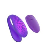 Парный вибромассажер TWIN+,Purple с пультом дистанционного управления и управлением через приложение