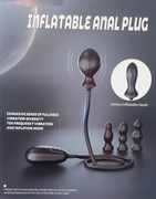 Набор надувных анальных пробок с вибрацией