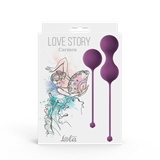 Набор вагинальных шариков 3,2 см и 3,5 см Love Story Carmen Lavender Sunset