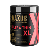 Презервативы MAXUS Ultra Thin XL №15 с железным кейсом, ультратонкие увеличенные X-Edition, 15 шт