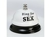Звонок настольный "Ring for SEX" 7,5х7,5х6см - фото 18610
