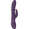 Вибромассажер-кролик Vive Halo со стимулирующим кольцом и функцией "мгновенный оргазм", фиолетовый - фото 25186