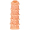 Насадка KOKOS реалистичная с дополнительной стимуляцией, TPE, телесная, 12 см, NS 006-M - фото 25544