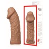 Насадка KOKOS с  дополнительной стимуляцией, реалистичная,TPR, телесный, 14.7 см, ES.05-M - фото 25547